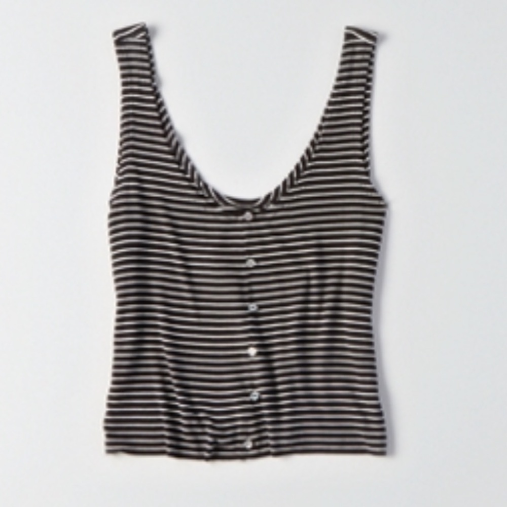 🦅 AEO Soft & Sexy Rib Scoop Top